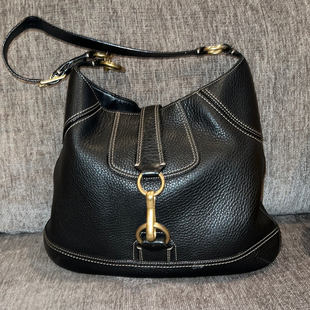 Coach leather handbag preowned